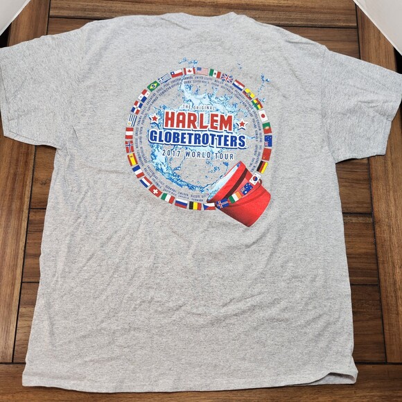 The Original Harlem Globertrotters Signed Graphic T XL - Picture 2 of 6